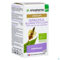 Arkogelules Ispaghul Psyllium Blond Bio Caps 45