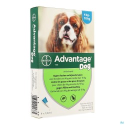 Advantage 100 Honden 4-10kg 4x1,0ml