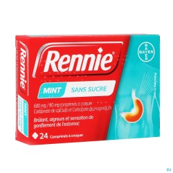 Rennie Mint S/sucre Comp A...