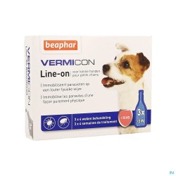 Beaphar Vermicon Line-on Kleine Hond 3x1,5ml