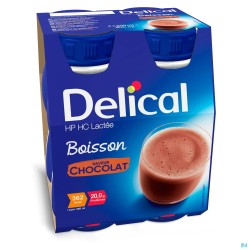 Delical Boisson Lactee Hp-hc Chocolat 4x200ml