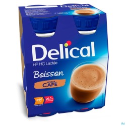 Delical Boisson Lactee Hp-hc Cafe 4x200ml