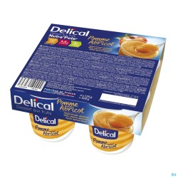 Delical Nutra Pote Pomme Abricot 4x125g
