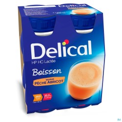 Delical Boisson Lactee Hp-hc Peche-abricot 4x200ml