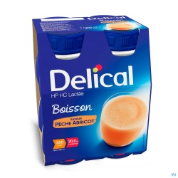 Delical Boisson Lactee Hp-hc Peche-abricot 4x200ml