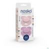 Nosko Fopspeen 0-6 M Baby Pink + Lilac