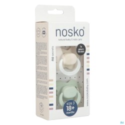 Nosko Fopspeen 18+ M Ivory Glow Dark + Mint