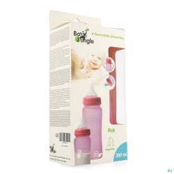 B-thermo Glass Bottle 300ml Pink