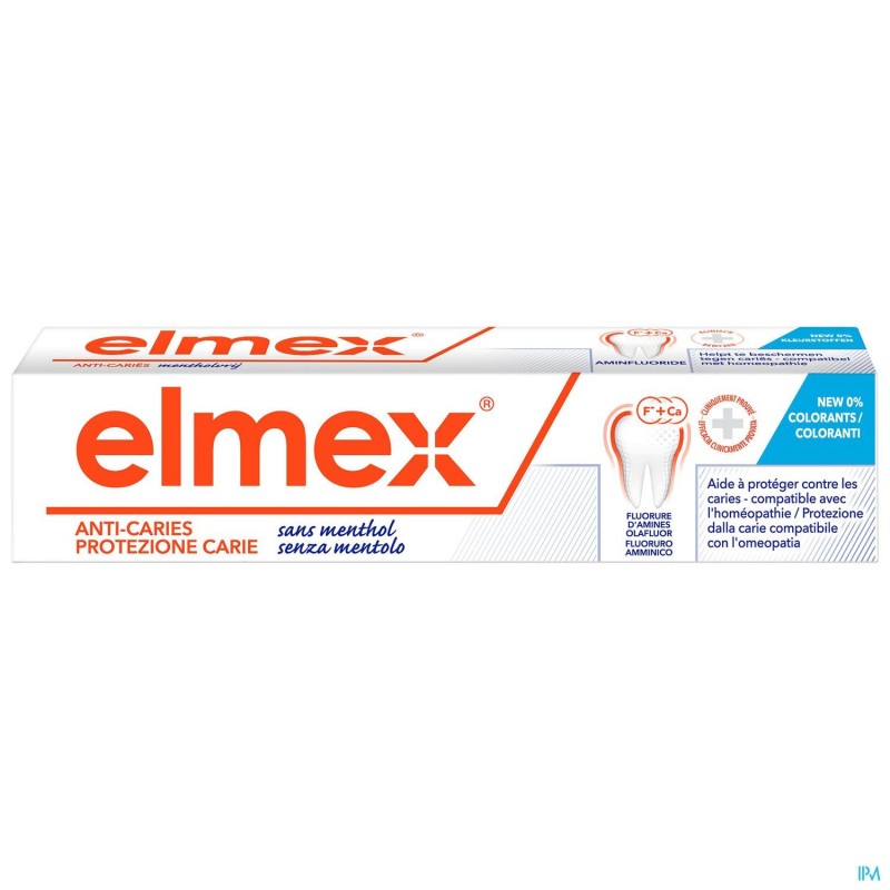Elmex A/caries Z/menthol Tandpasta Tube 75ml