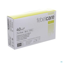 Febelcare Med1 Compresse Gaze Ster. 5,0x5,0cm 40x1