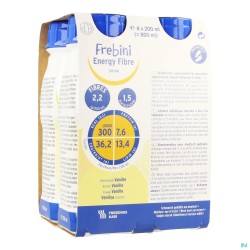 Frebini Energy Fibre Drink Enfants Vanille 4x200ml