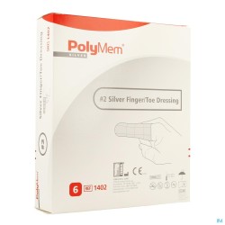 Polymem Silver Doigt/orteil Dressing Ring 8-12 6