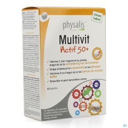 Physalis Multivit Actif 50+ Comp 30