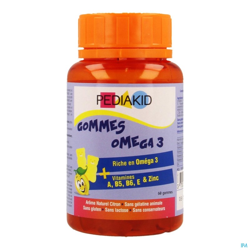 Pediakid Gommes Omega 3 Gommes A Macher 60
