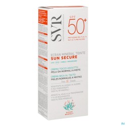 Svr Sun Secure Mineral Tein.peau Normal Spf50+60ml