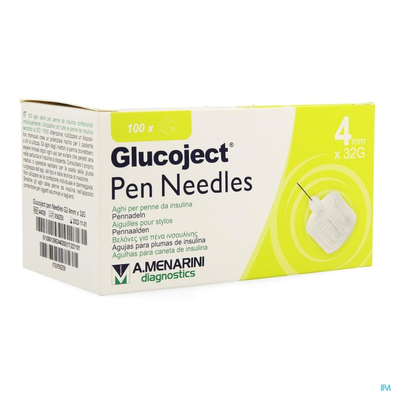 Glucoject Pen Needles 4mm 32g