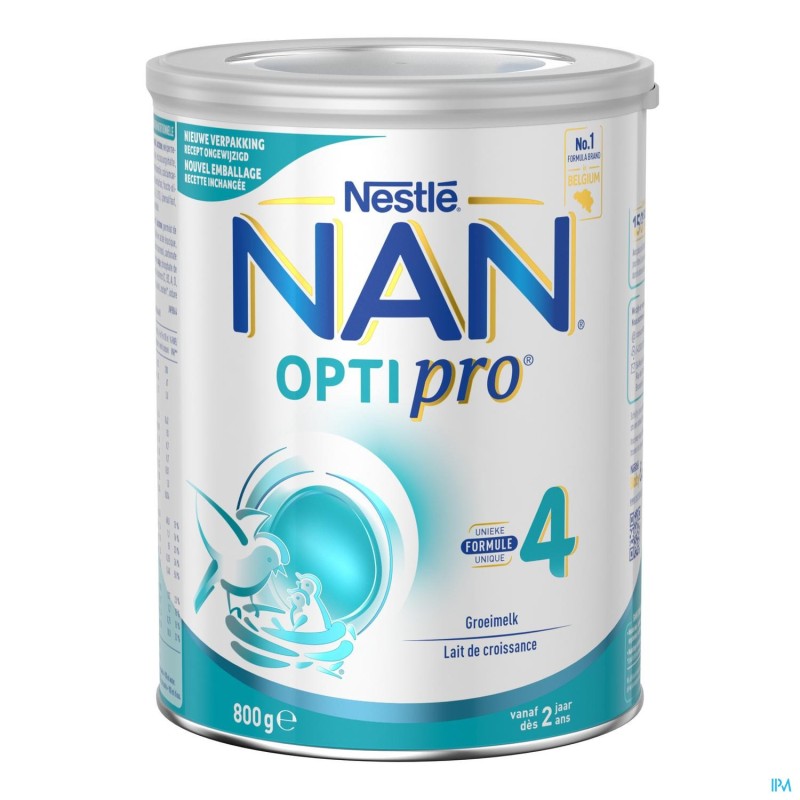 Nestle NAN Optipro 4 Lait de Croissance Bebe 2+ 800g