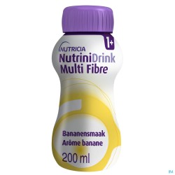 NutriniDrink Multi Fibre Arome Banane Bouteille 200ml