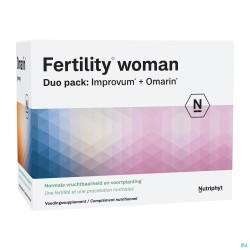 Fertility woman Duo 60 comp Improvum + 60 gelules Omarin