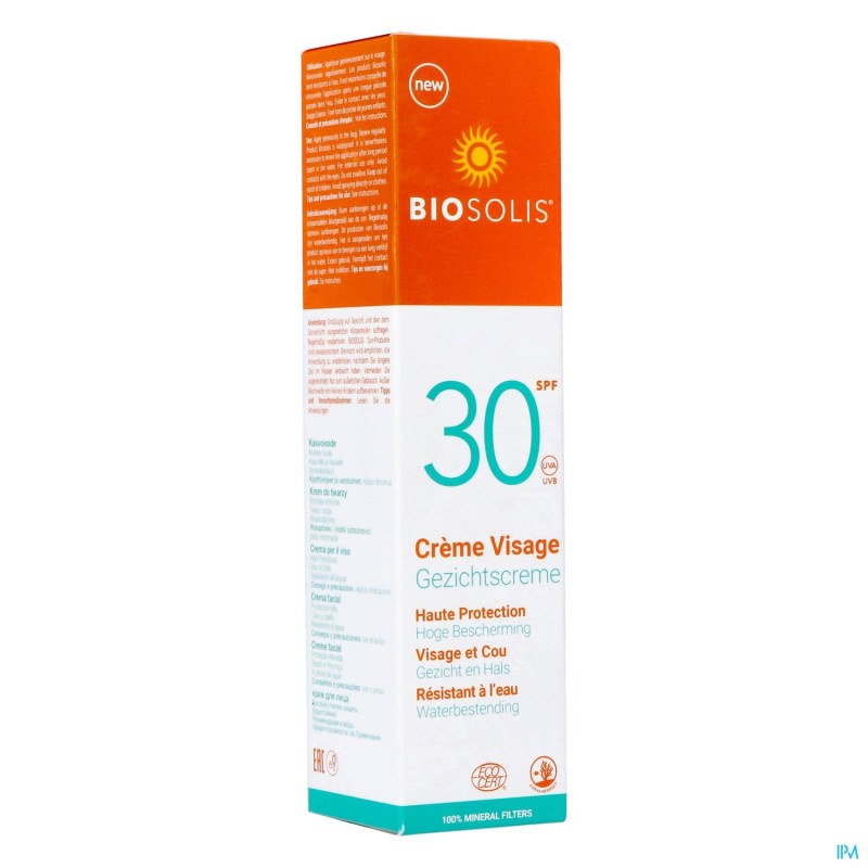Biosolis Creme Visage Ip30 50ml