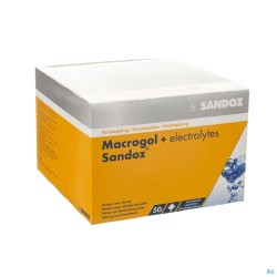 Macrogol + Electr Sandoz Pdr Ciroensmaak 50x13,7g
