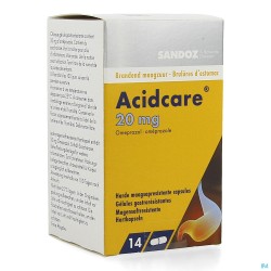 Acidcare 20mg Sandoz Caps Gastro Res 14 X 20mg