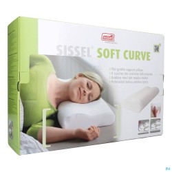 Sissel Soft Curve Compact Oreiller+taie Velours