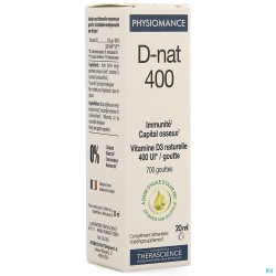 D-nat 400 Fl Gutt 20ml Physiomance Phy268