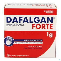 Dafalgan Forte 1g Bruistabletten 40