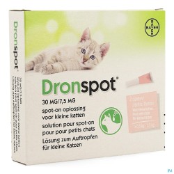 Dronspot 30mg/7,5mg Spot-on Chat P.-0,5-2,5kg Pip2