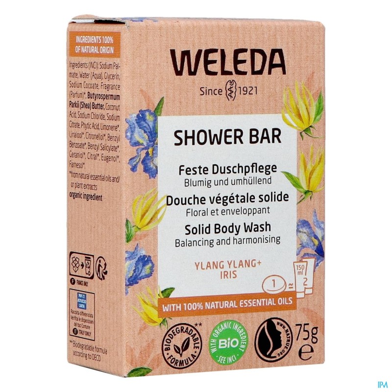 Weleda Shower Bar Ylang Ylang + Iris 75g