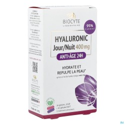 Biocyte Hyaluronic Dag-nacht 400mg Caps 30+30