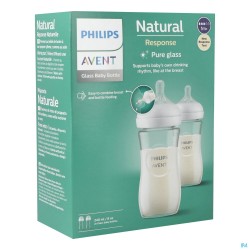 Philips Avent Natural 3.0 Biberon Verre Duo2x240ml