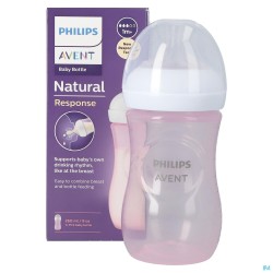 Philips Avent Natural 3.0 Biberon Rose 260ml