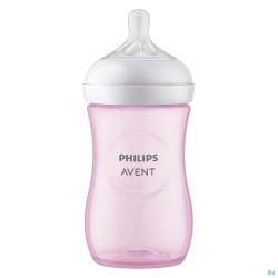 Philips Avent Natural 3.0 Zuigfles Roze 260ml