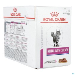 Royal Canin Cat Renal Chick.gravy Pouch Wet 12x85g
