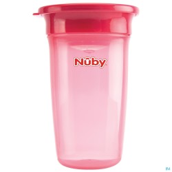 Nuby 360 ° Wonder Cup 300ml Roze 6m+