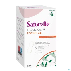 Saforelle Coton Protect Inlegkruisjes Pocket 20