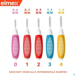 Elmex Set Interdentale Borsteltjes Iso 2 0,9mm 8