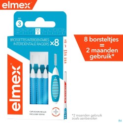 Elmex Set Brossettes Interdentaires Iso 3 1,1mm 8