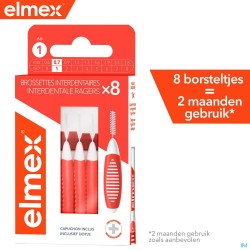 Elmex Set Interdentale Borsteltjes Iso 1 0,7mm 8