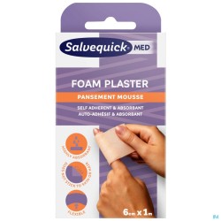 Salvequick Foam Plaster 6cmx1m