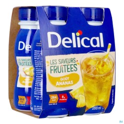 Delical Boisson Fruitee Ananas 4x200ml